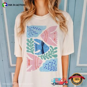 Ocean Fish Coral Comfort Colors T shirt 2