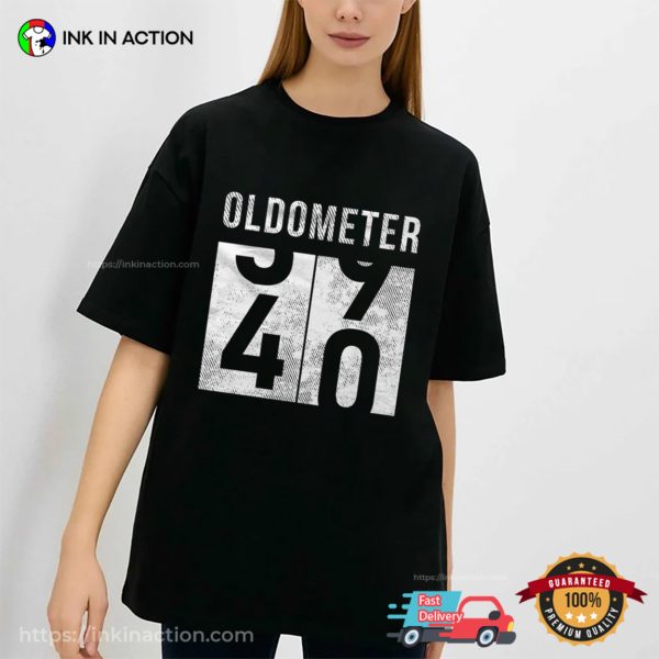 Oldometer Entering The 40th Birthday Shirt