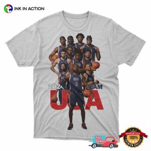 Olympic 2024 USA Men's Basketball Team T shirt 2