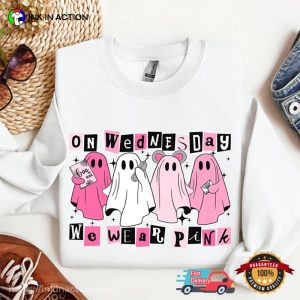 On Wednesday We Wear Pink Funny halloween shirt 2