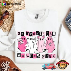 On Wednesday We Wear Pink Mean Girls Halloween T shirt 2