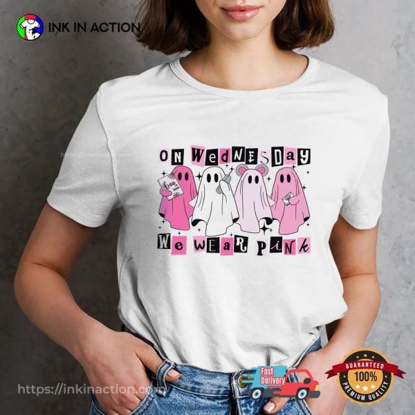 On Wednesday We Wear Pink Mean Girls Halloween T-shirt