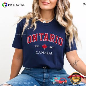 Ontario Est 1867 Canada Vintage Comfort Colors Tee