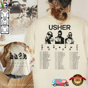 Past Present Future World Tour 2024 USher Inspired Comfort Colors T shirt 1