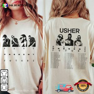 Past Present Future World Tour 2024 USher Inspired Comfort Colors T shirt 2