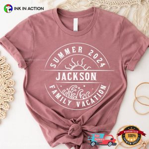 Personalized Name Summer 2024 Family Vacation Comfort Colors T-shirt