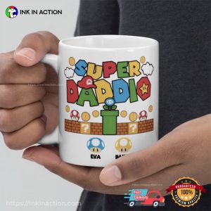 Personalized Super Daddio Super Mommio And Kid Coffee Mug 3