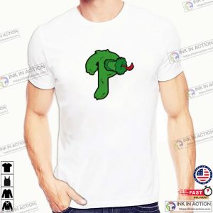 Philadelphia Phillies Green P Logo T shirt 3