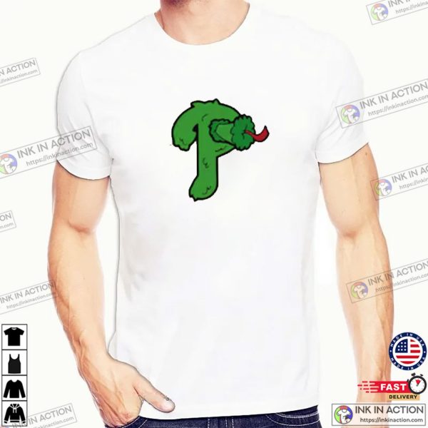 Philadelphia Phillies Green P Logo T-shirt