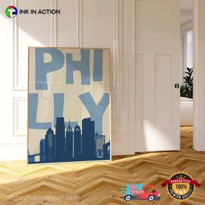 Philly City Retro Philadelphia Phillies Poster