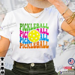 Pickleball Groovy Style T shirt 1