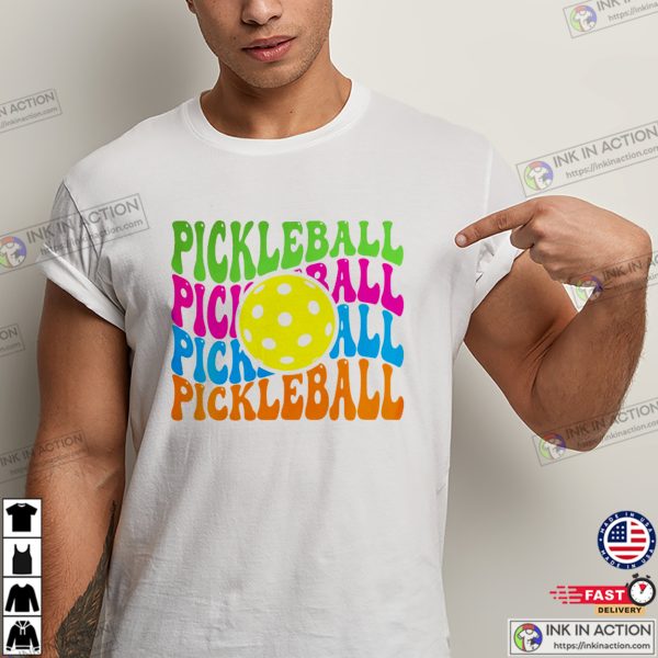 Pickleball Groovy Style T-shirt