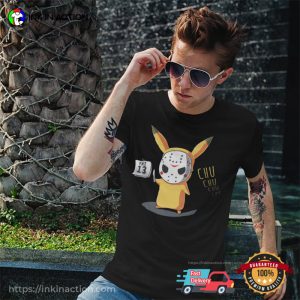 Pikachu Friday The 13th Parody T shirt 3