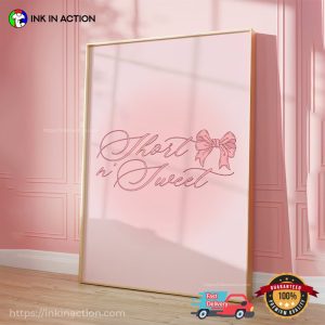 Pink short n sweet Album Cover Wall Art 2