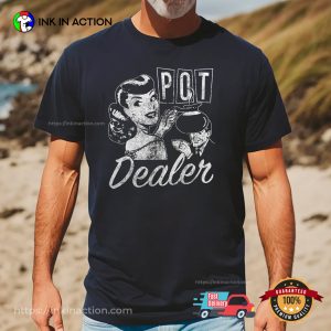 Pot Dealer Pot Coffee Addicted Vintage T shirt 1