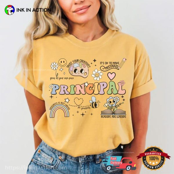 Principal Elementary Adorable Comfort Colors T-shirt