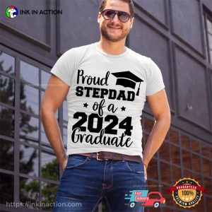 Proud Step Dad Of A 2024 Graduate Unisex T shirt 2