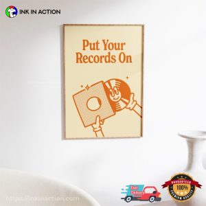 Put Your Records On Retro Music canvas art prints 1