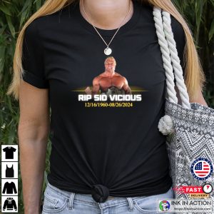 RIP Sid Vicous 1960 2024 WWE T shirt