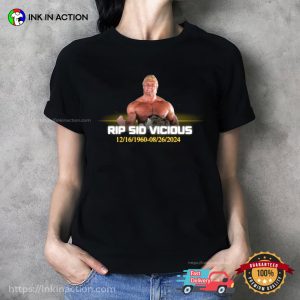 RIP Sid Vicous 1960 2024 WWE T shirt 2