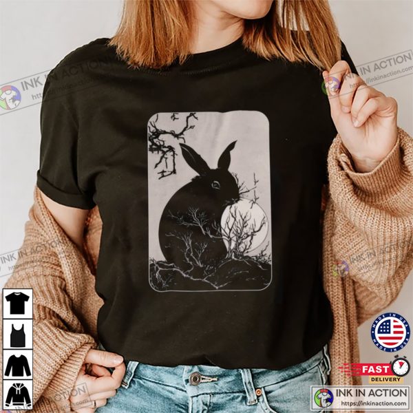 Rabbit Moon Night Art Bunnies Shirt