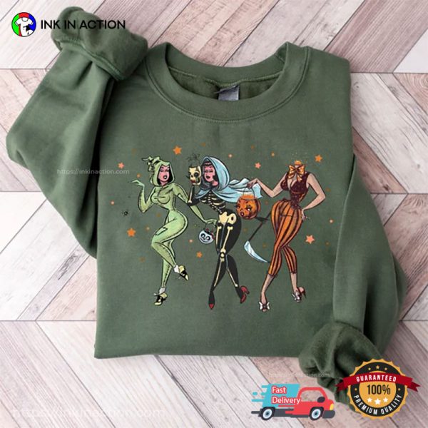 Retro Halloween Costume Girl T-shirt