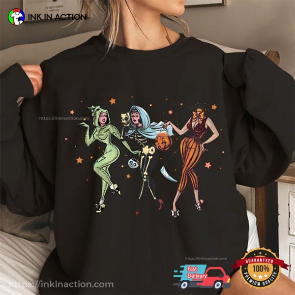 Retro Halloween Costume Girl T-shirt