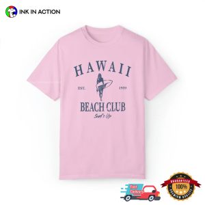 Retro Hawaii Beach Club 1959 Comfort Colors T shirt 2