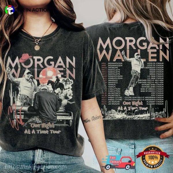 Retro Morgan Wallen Tour 2024 Setlist Comfort Colors T-shirt