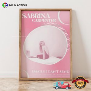 Retro Sabrina Carpenter Concert Music Wall Art No. 4