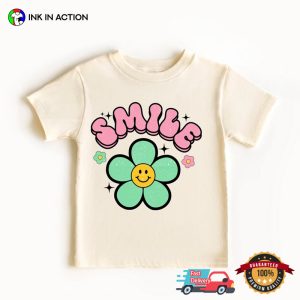 Retro Smile Groovy Style T shirt, Happy world smile day Merch 1