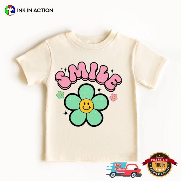 Retro Smile Groovy Style T-shirt, Happy World Smile Day Merch