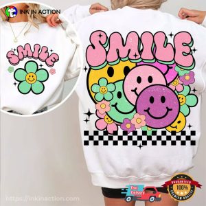 Retro Smile Groovy Style T shirt, Happy world smile day Merch