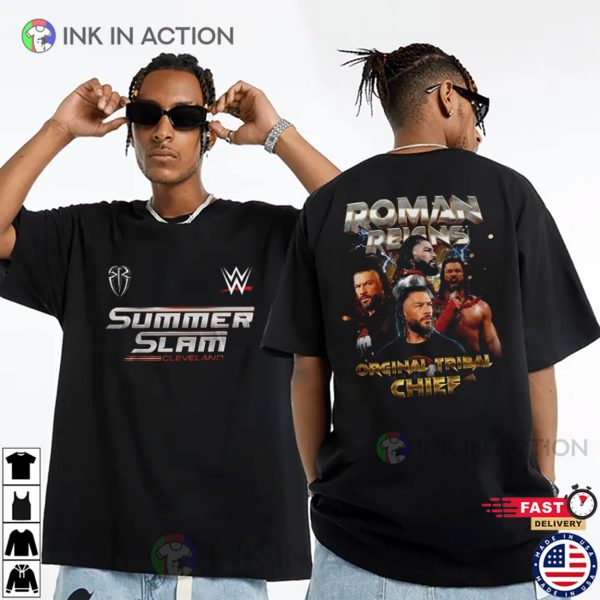 Roman Reigns Orginal Tribal Chief Summer Slam Battle T-shirt