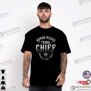 Roman Reigns Tribal Chief Head of The Table Black T shirt 2