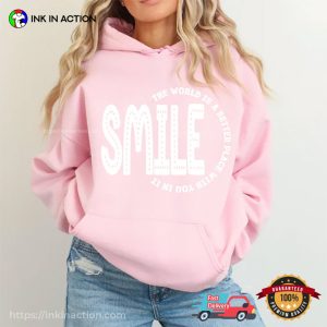 SMILE The World Is A Better Place With You In It Mental Health Tee 3