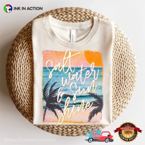 Salt Water And Sunshine Retro Summer Trip Tee 3