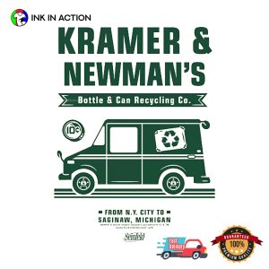 Seinfeld Kramer and Newman's Bottle & Can Recycling Co. Shirt 4