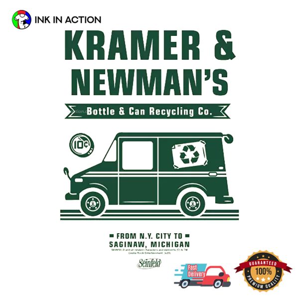 Seinfeld Kramer And Newman’s Bottle & Can Recycling Co. Shirt