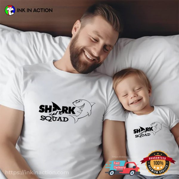 Shark Squad Family Uniform Funny T-shirt