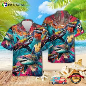 Shark Summer Time Hawaiian Shirt No. 15 2