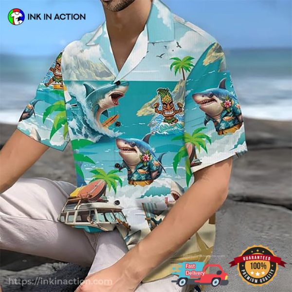 Shark Summer Time Hawaiian Shirt No. 4