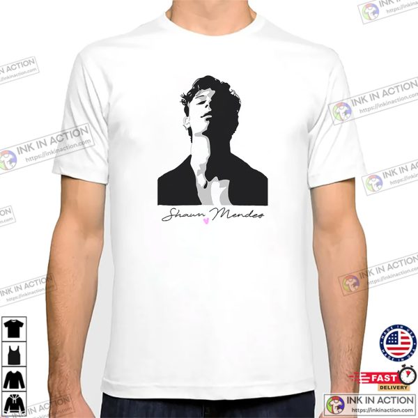 Shawn Mendes Portrait Art Work T-shirt