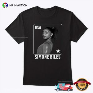 Simone Biles Gymnastics Playing Card USA T Shirt