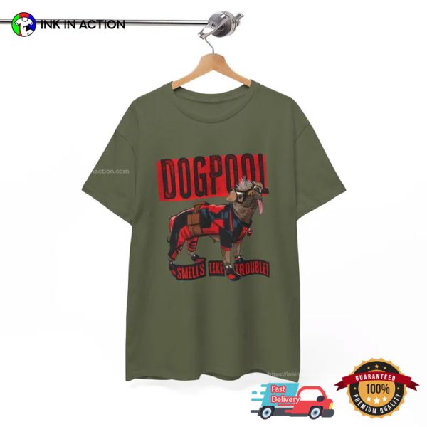 Smells Like Trouble Dogpool Marvel Deadpool And Wolverine T-shirt