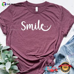 Smile Comfort Colors shirt with smiley face 2