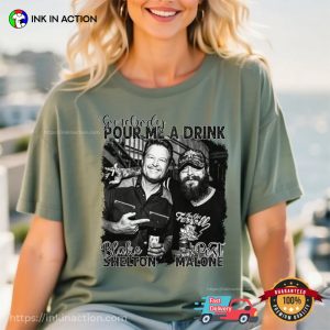 Somebody Pour Me A Drink Blake Shelton And Post Malone Retro T-shirt