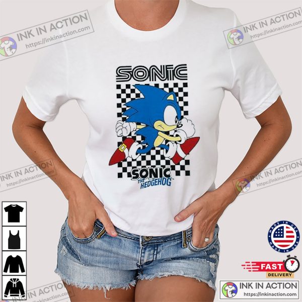 Sonic The Hedgehog Cartoon Tee