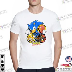 Sonic The Hedgehog Characters Vintage Classic Game T shirt 2