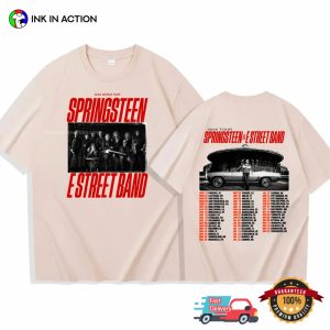 Springsteen And E Street Band Tour 2024 Dates 2 Sided Tee